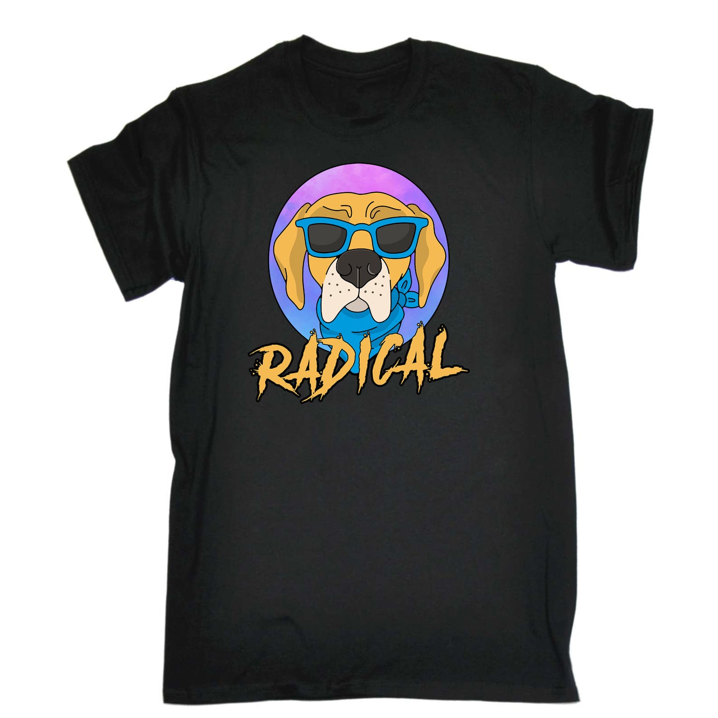 Radical Dog Dogs Pet Animal - Mens Funny T-Shirt Tshirts
