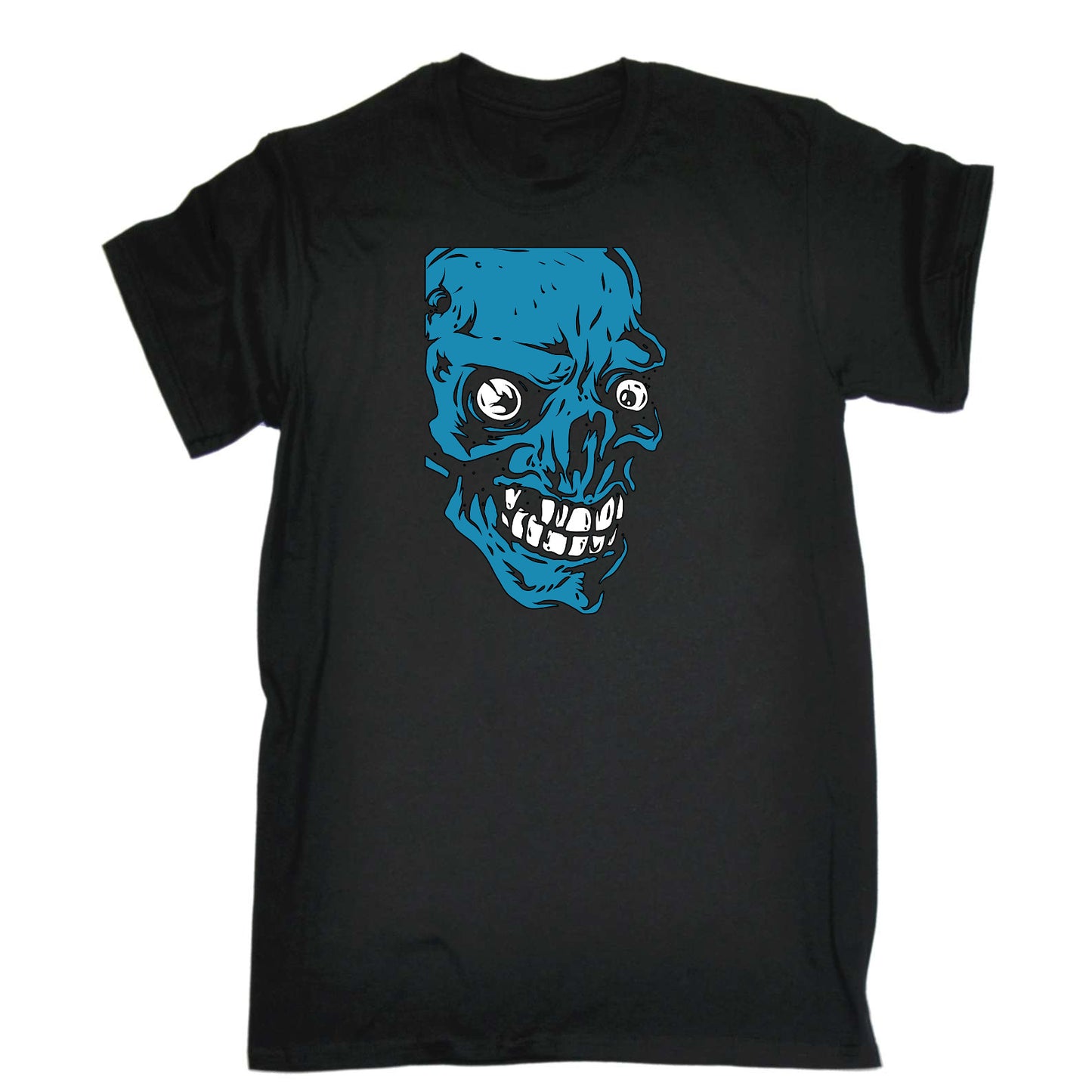 Blue Skull - Mens Funny T-Shirt Tshirts