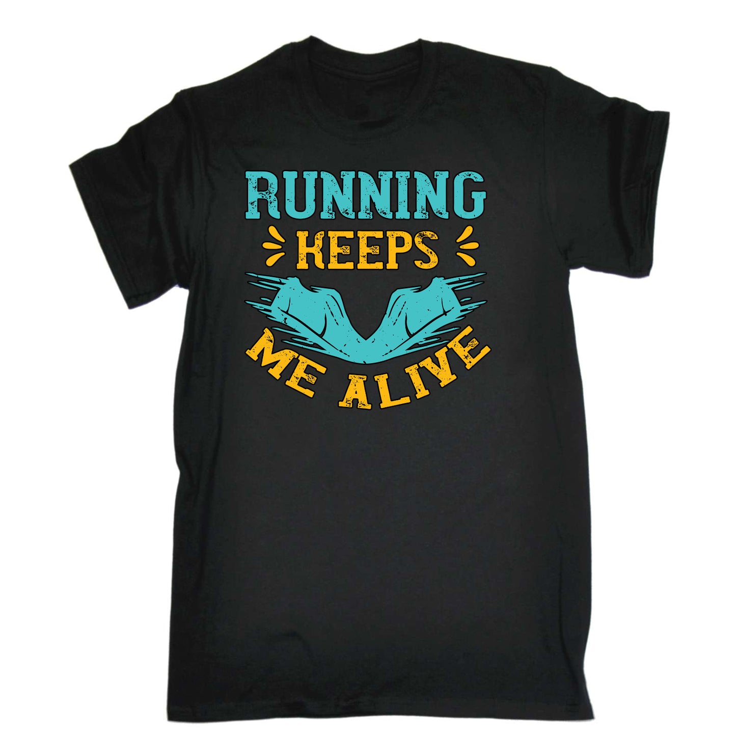 Running Keeps Me Alive Run - Mens Funny T-Shirt Tshirts