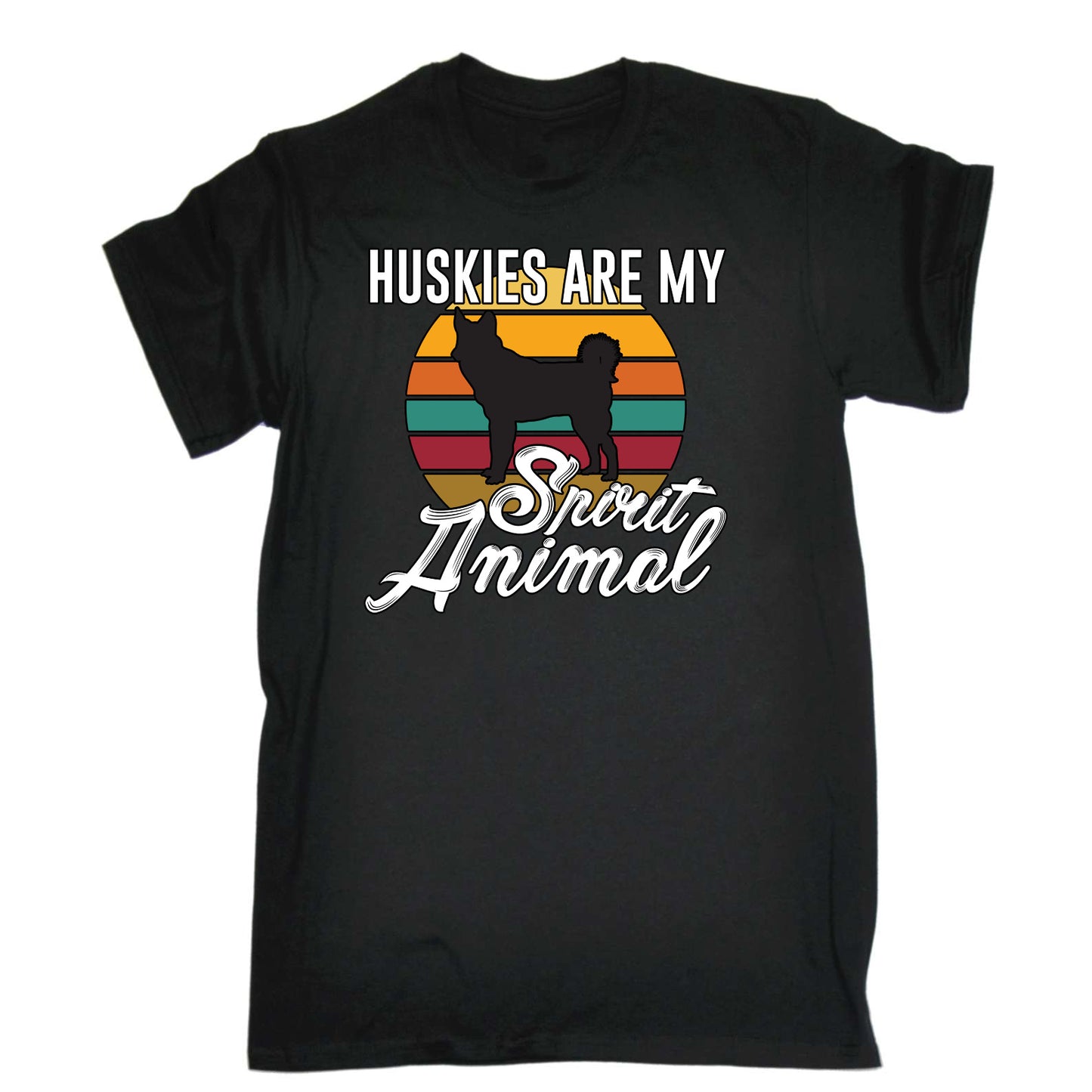 Huskies Spirit Dogs Dog Pet Animal - Mens Funny T-Shirt Tshirts