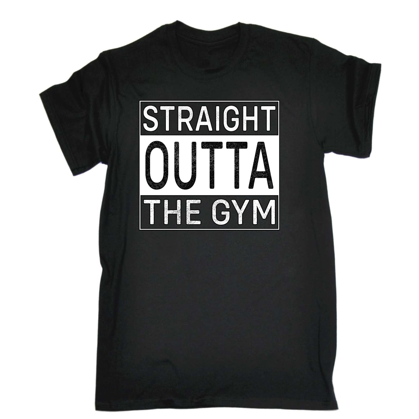 Straight Outta The Gym Bodybuilding Weights - Mens Funny T-Shirt Tshirts