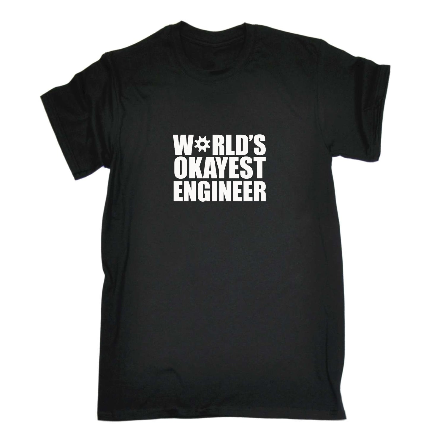 Worlds Okayest Engineer - Mens Funny T-Shirt Tshirts