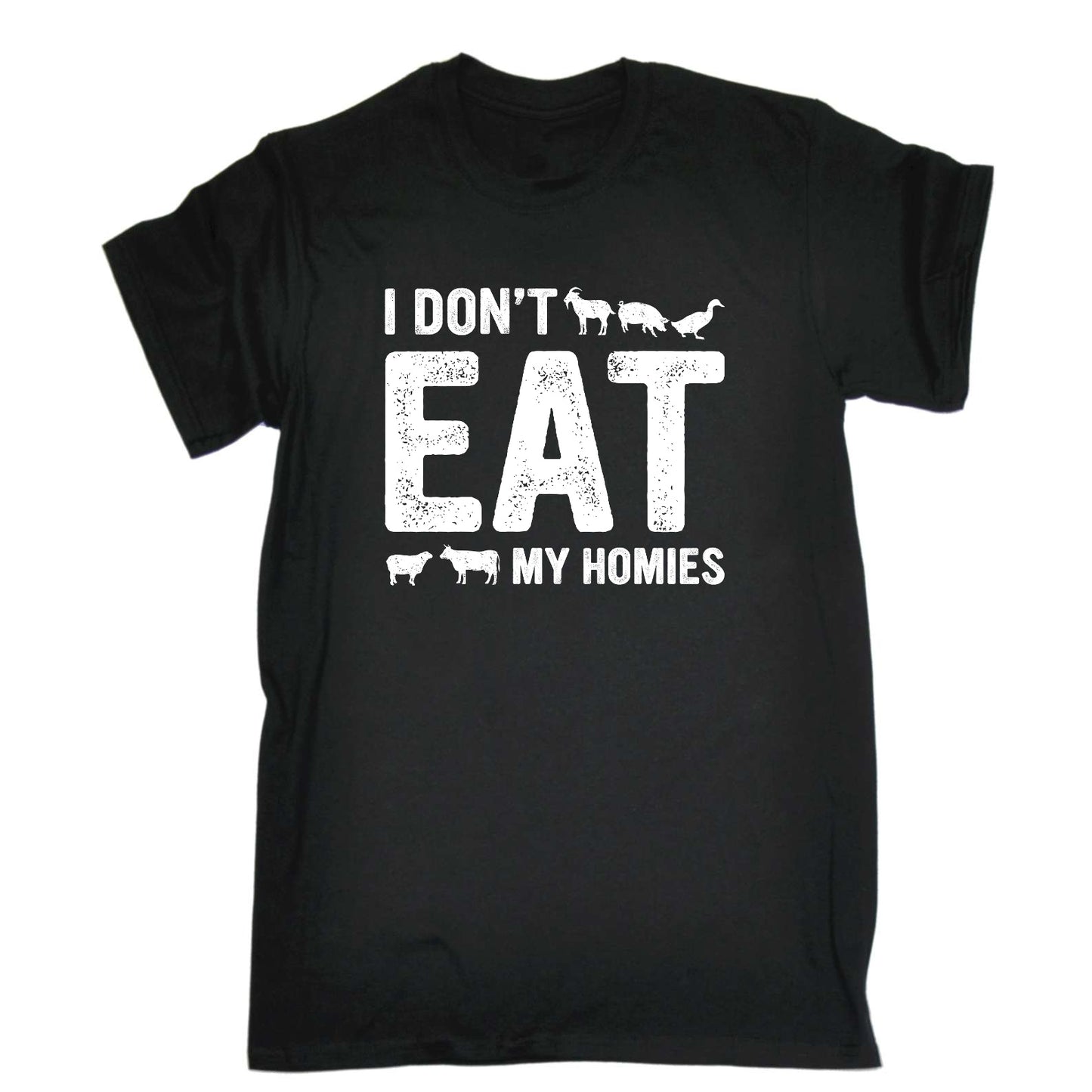 I Dont Eat My Homies Vegan Food - Mens Funny T-Shirt Tshirts