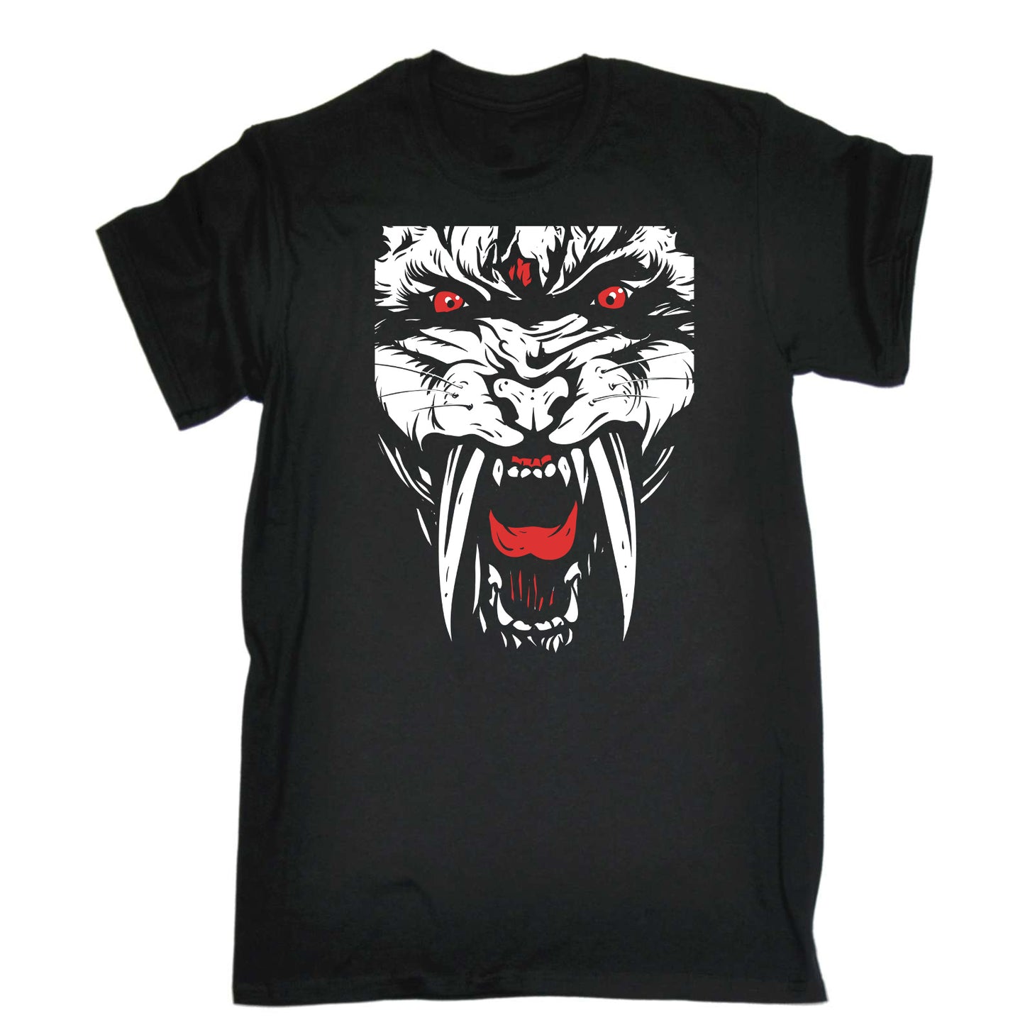 Sabertooth Animal Fashion - Mens Funny T-Shirt Tshirts