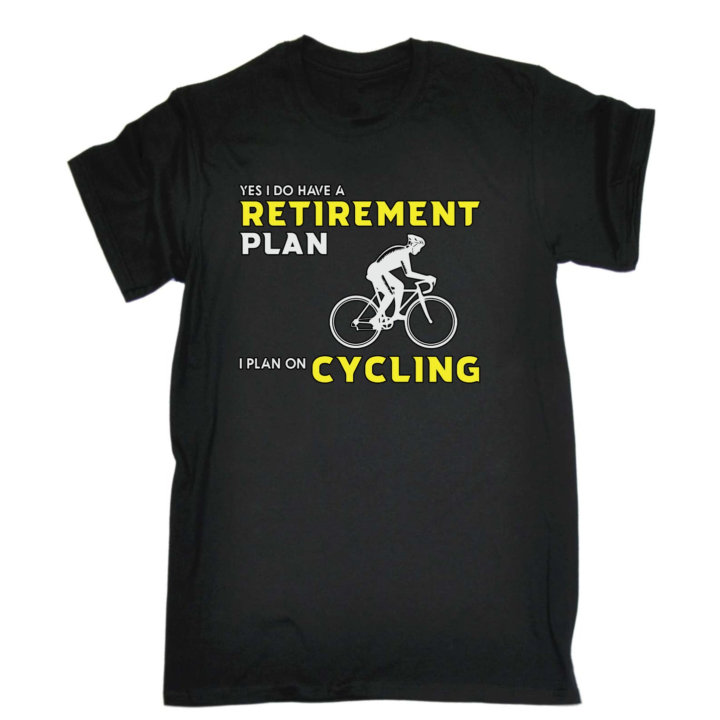 Retirement Plan V2 Cycling Bicycle Bike - Mens Funny T-Shirt Tshirts