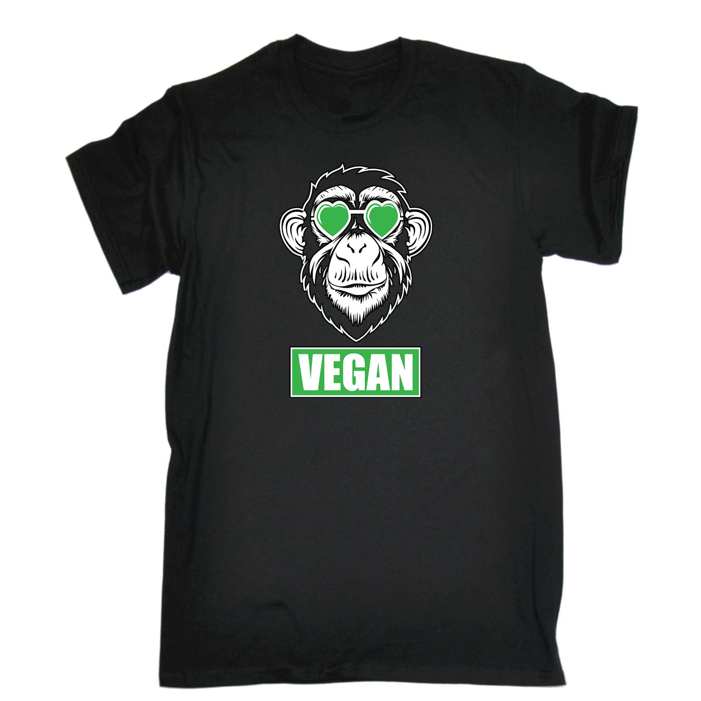Vegan Love Cool Monkey - Mens Funny T-Shirt Tshirts