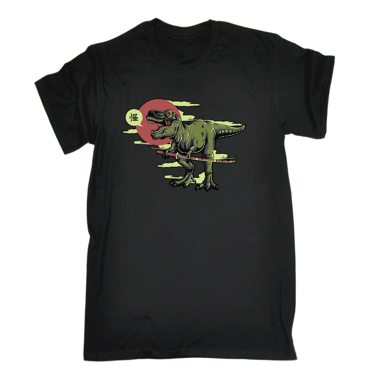 T Rex Samurai Dinosaur - Mens Funny T-Shirt Tshirts
