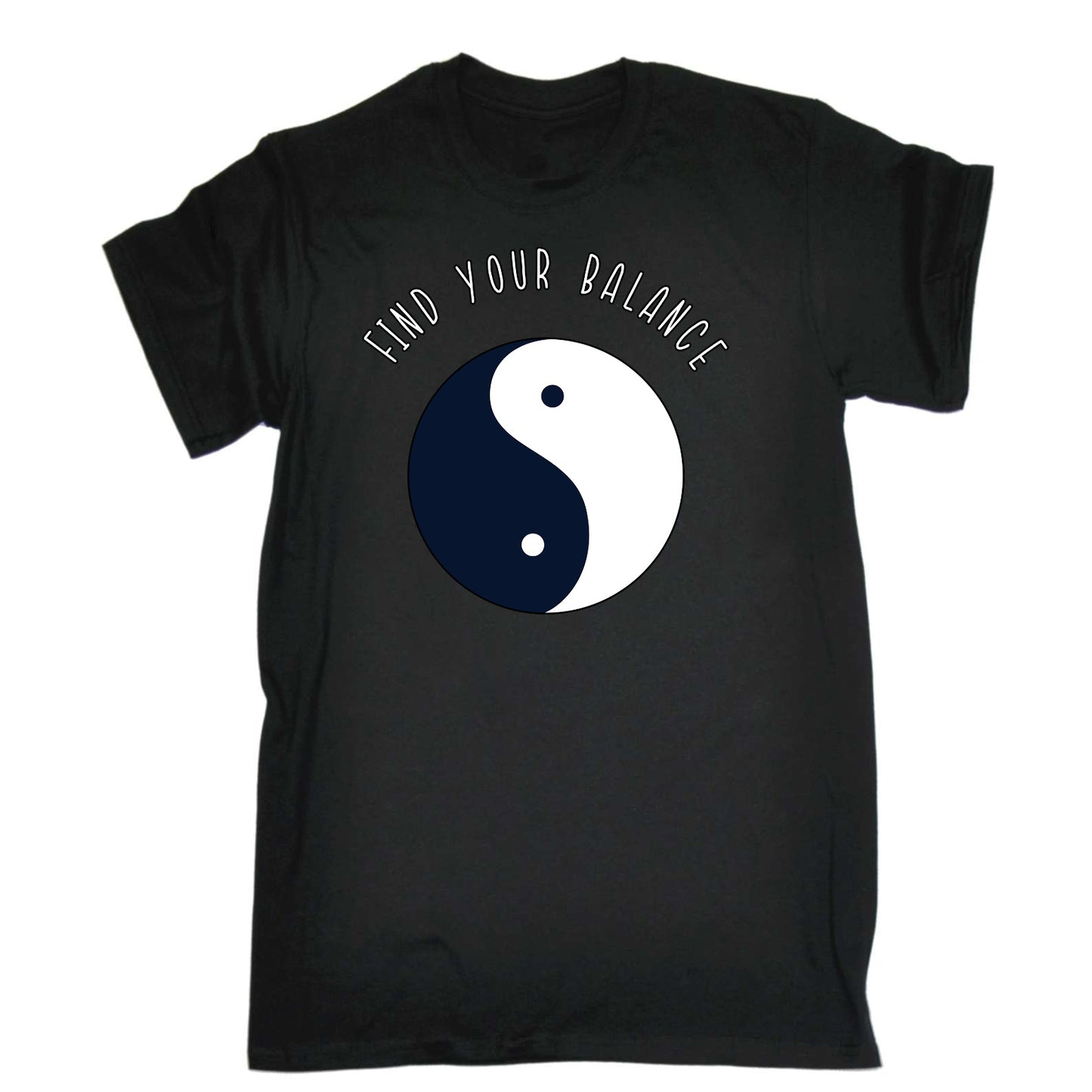 Find Your Balance - Mens Funny T-Shirt Tshirts