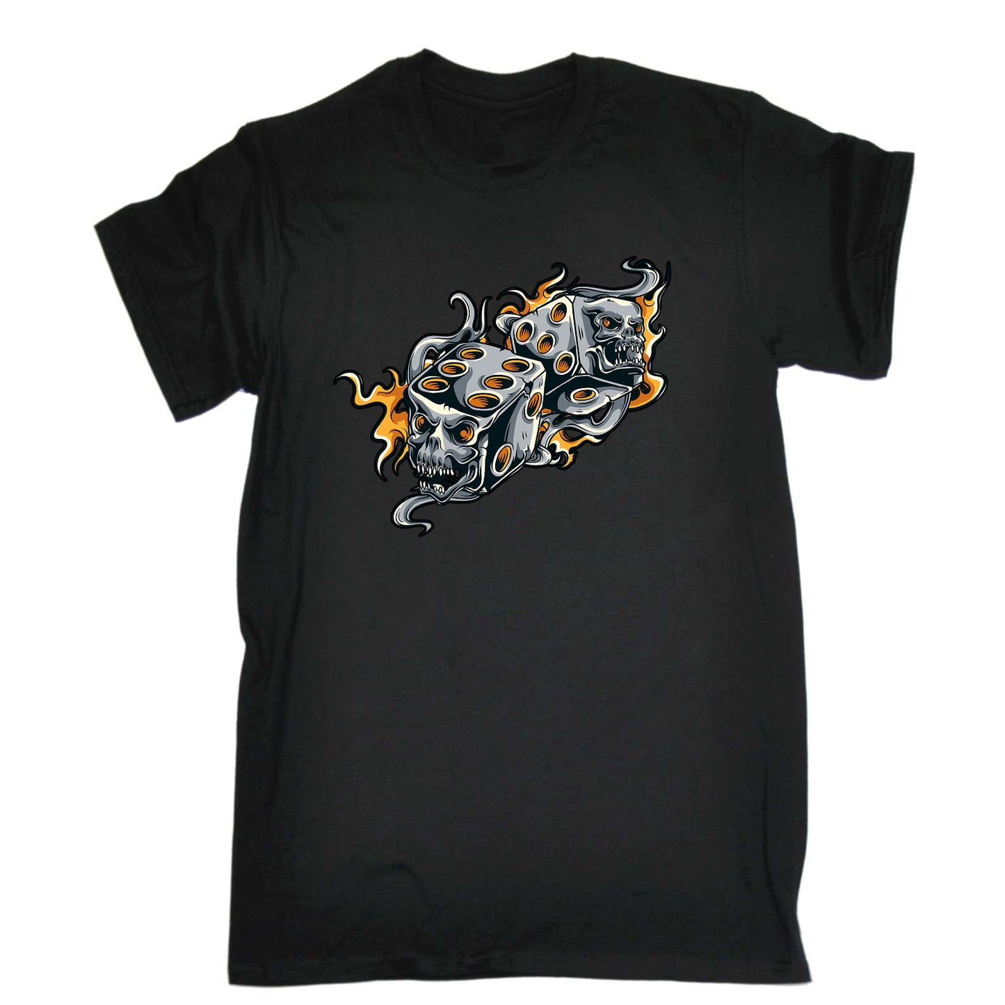 Skull Dice - Mens Funny T-Shirt Tshirts