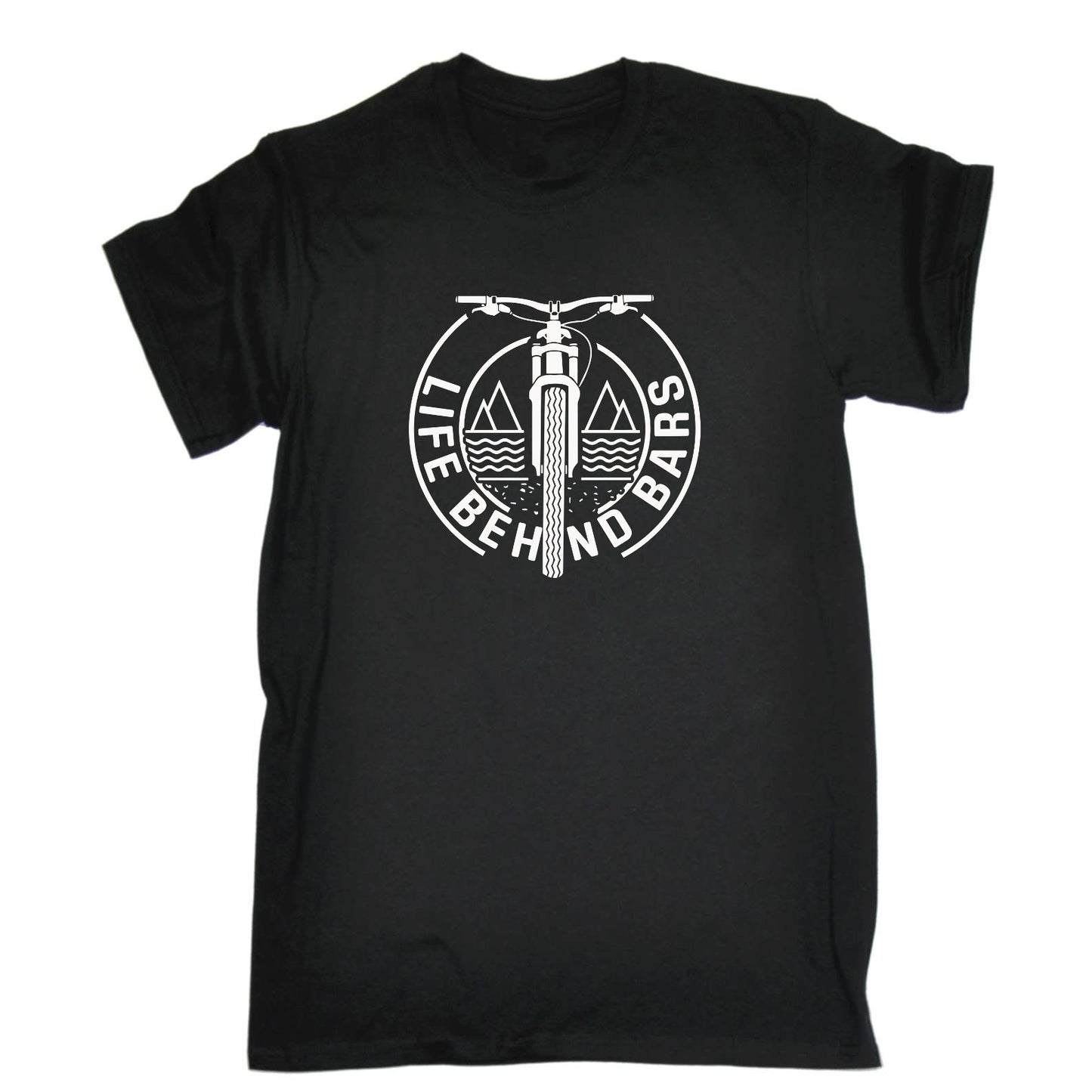 Life Behind Bars V2 Cycling Bicycle Bike - Mens Funny T-Shirt Tshirts