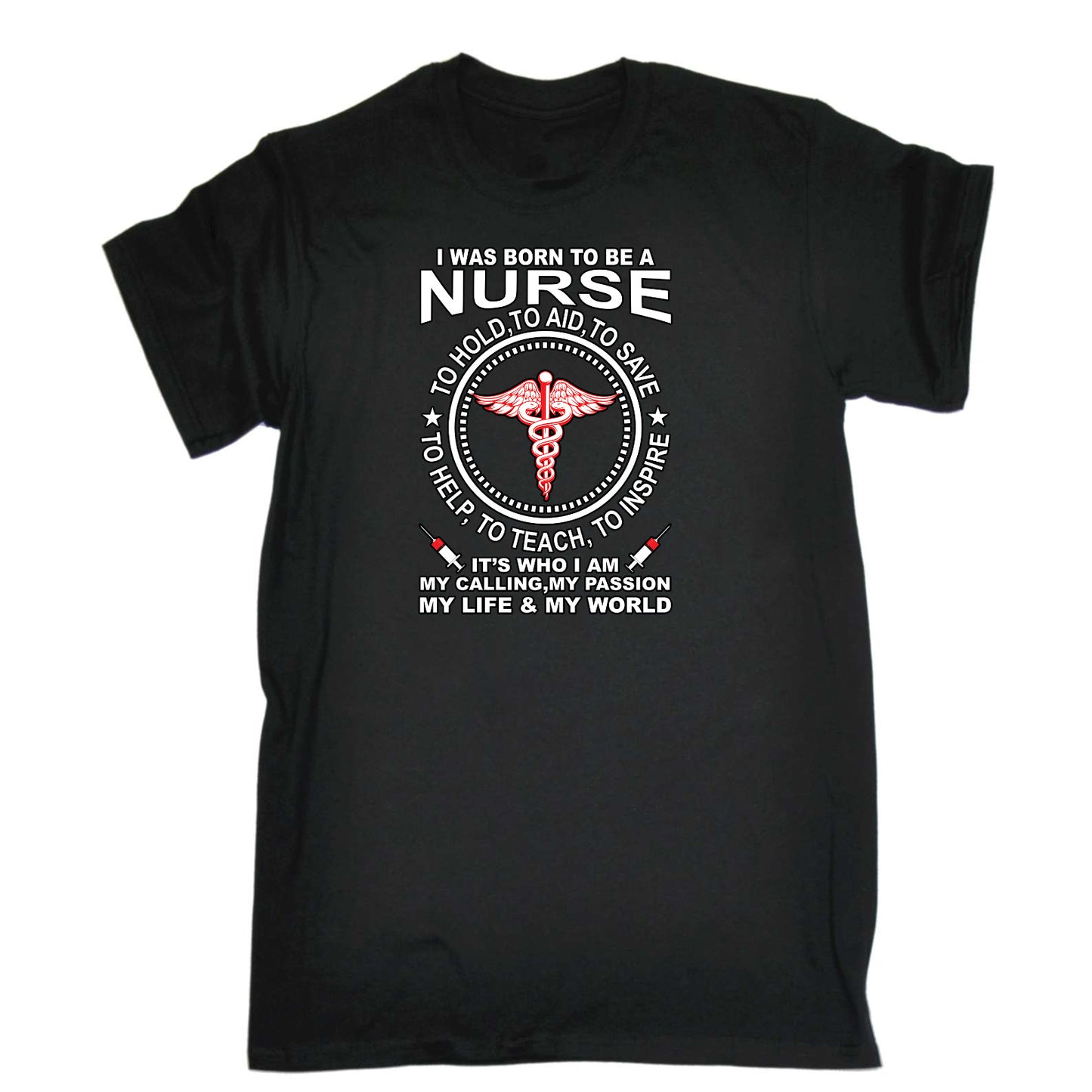 Born To Be A Nurse - Mens Funny T-Shirt Tshirts