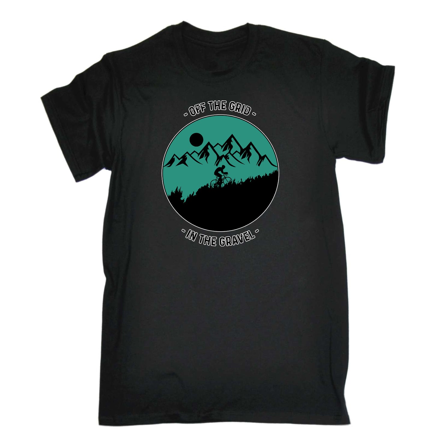 Off The Grid Into The Gravel Cycling Mountain Bike - Mens Funny T-Shirt Tshirts