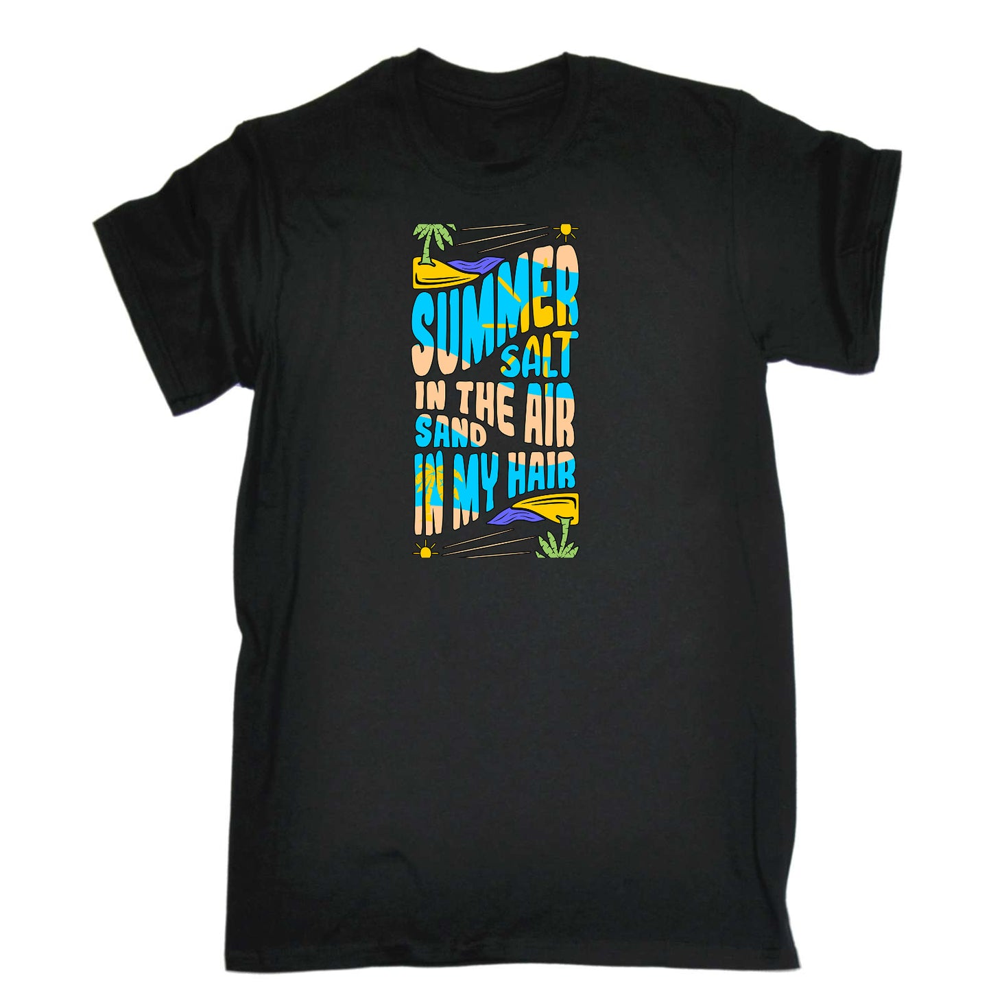 Summer Salt In The Air Sand Hair Surfing - Mens Funny T-Shirt Tshirts