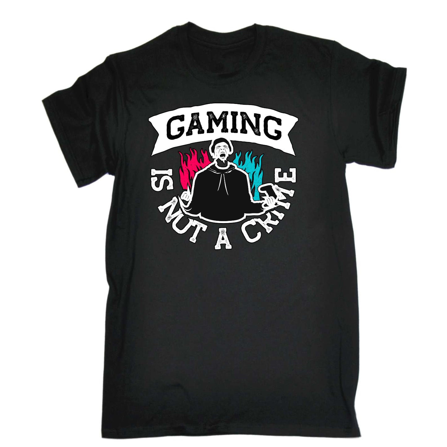Gaming Is Not A Crime Game - Mens Funny T-Shirt Tshirts