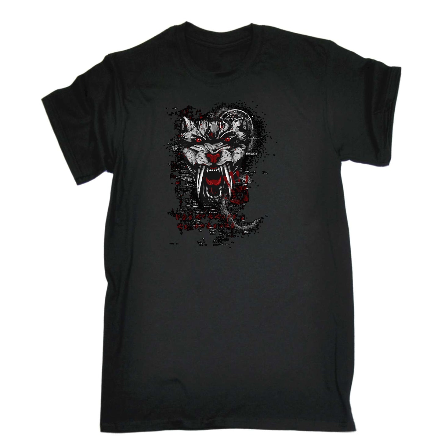 Fang Tiger - Mens Funny T-Shirt Tshirts