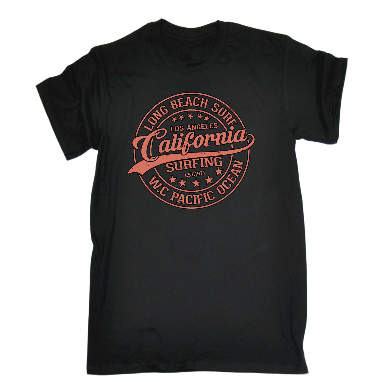 Long Beach California Surfing Surf - Mens Funny T-Shirt Tshirts