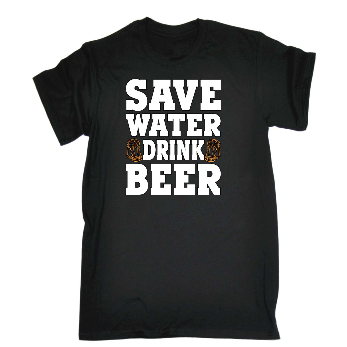 Save Water Drink Beer V2 Alcohol - Mens Funny T-Shirt Tshirts