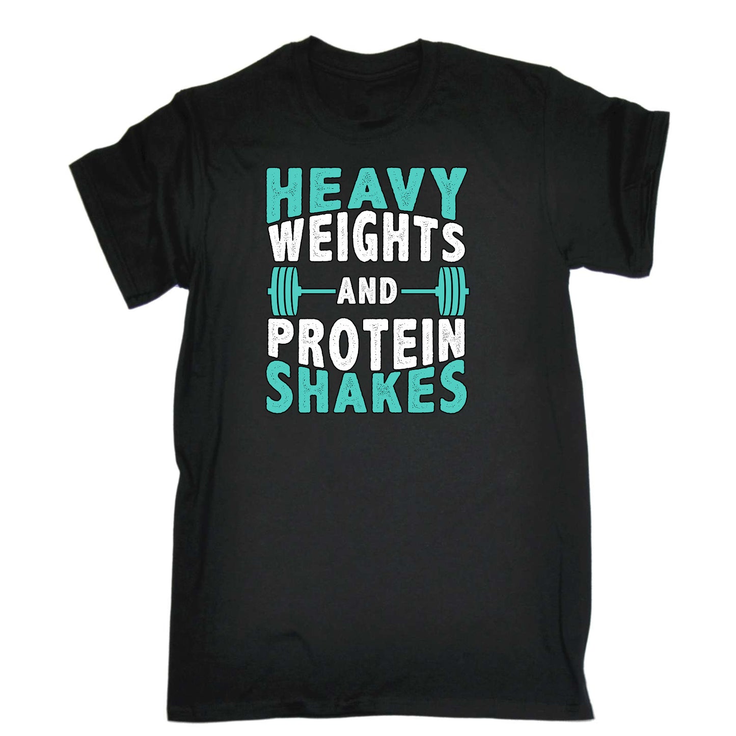 Heavy Weights And Protein Shakes Gym Bodybuilding - Mens Funny T-Shirt Tshirts