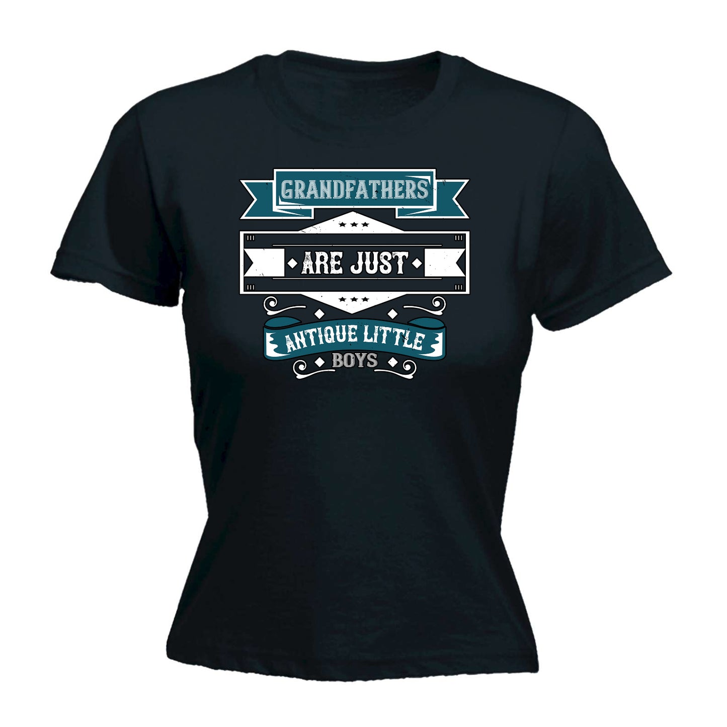 Grandfathers Are Just Antique Little Boys - Funny Womens T-Shirt Tshirt