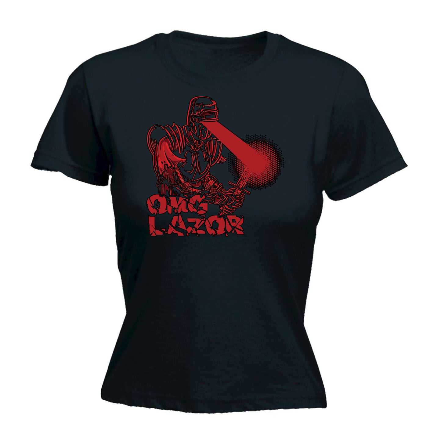 Ned Kelly Omg Lazor - Funny Womens T-Shirt Tshirt