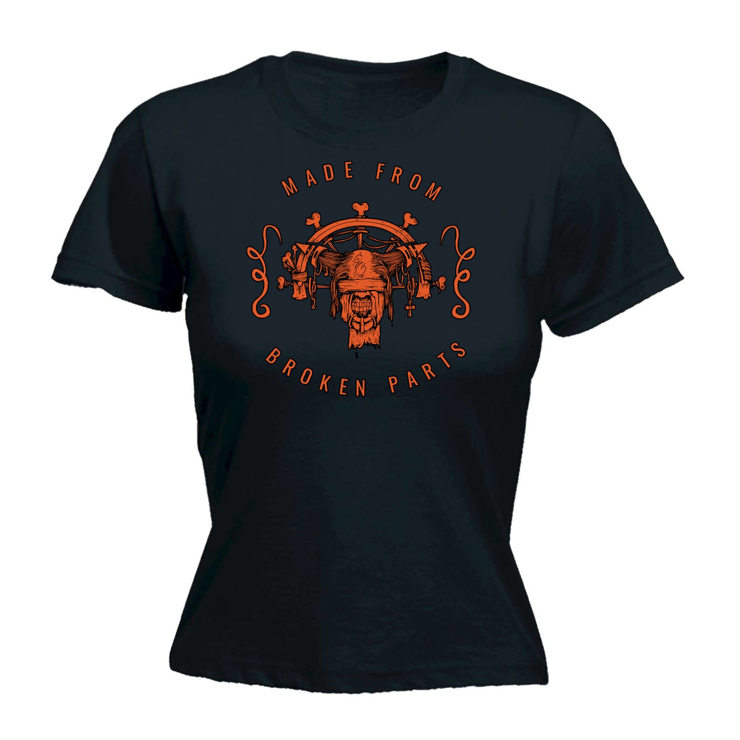 Made From Broken Parts Sailor - Funny Womens T-Shirt Tshirt