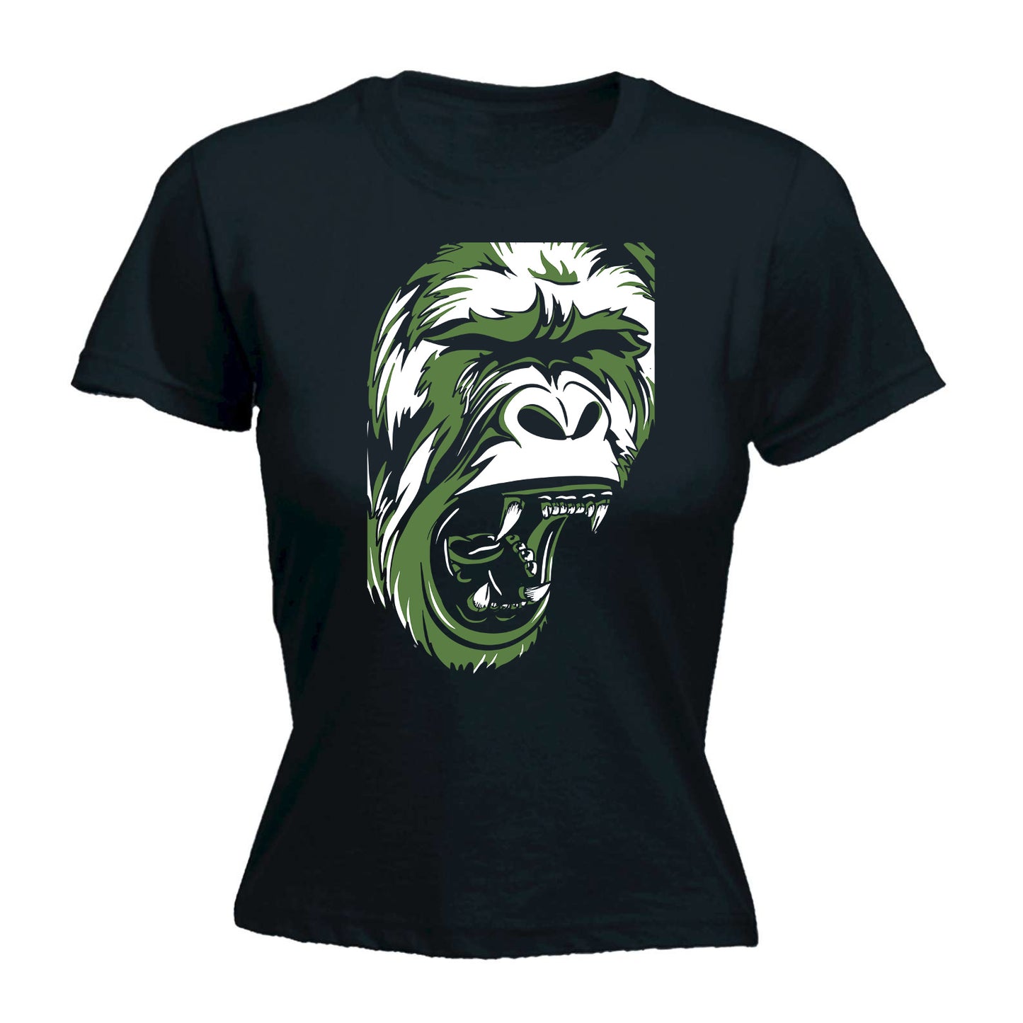 Gorilla Ahh Fashion - Funny Womens T-Shirt Tshirt