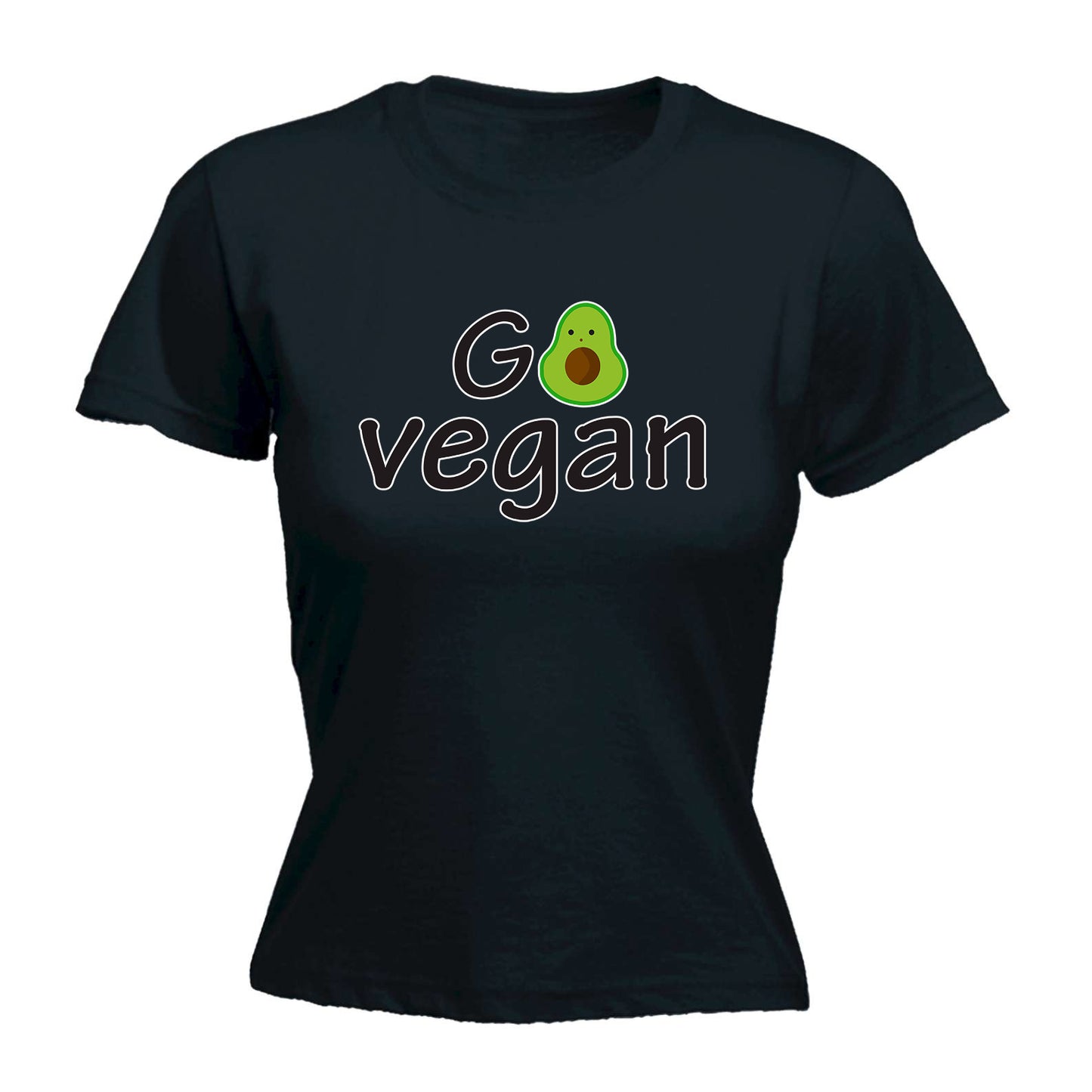 Go Vegan Avacado Food - Funny Womens T-Shirt Tshirt