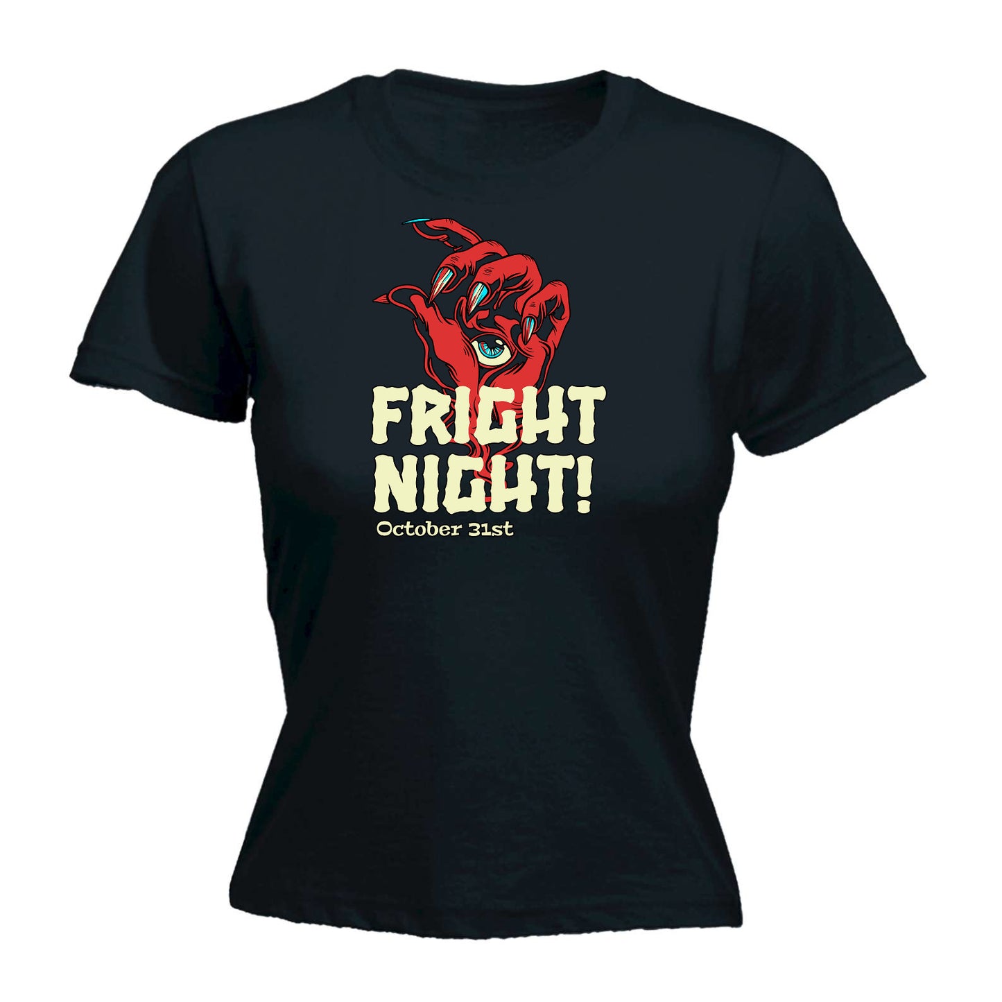 Fright Night Halloween - Funny Womens T-Shirt Tshirt