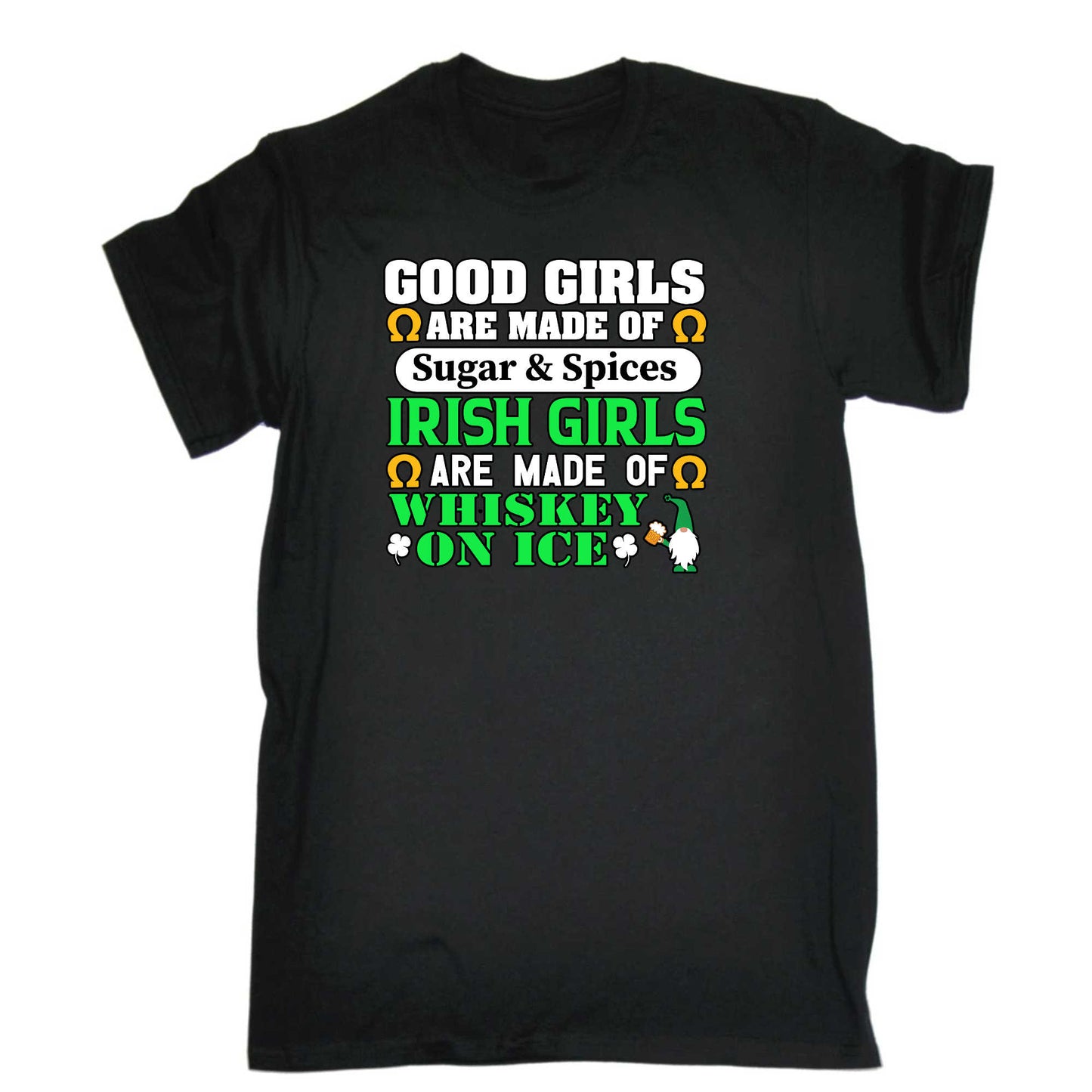 Good Girls Are Made Of Sugar And Spices Irish Girls St Patricks Day - Mens 123t Funny T-Shirt Tshirts