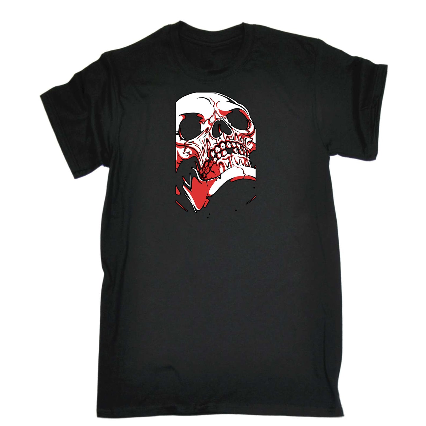 Skull Red Fashion - Mens 123t Funny T-Shirt Tshirts