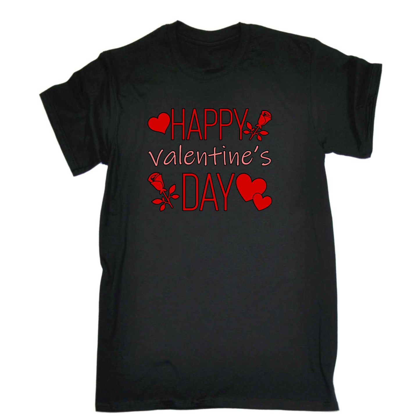 Happy Valentines Day Love - Mens 123t Funny T-Shirt Tshirts