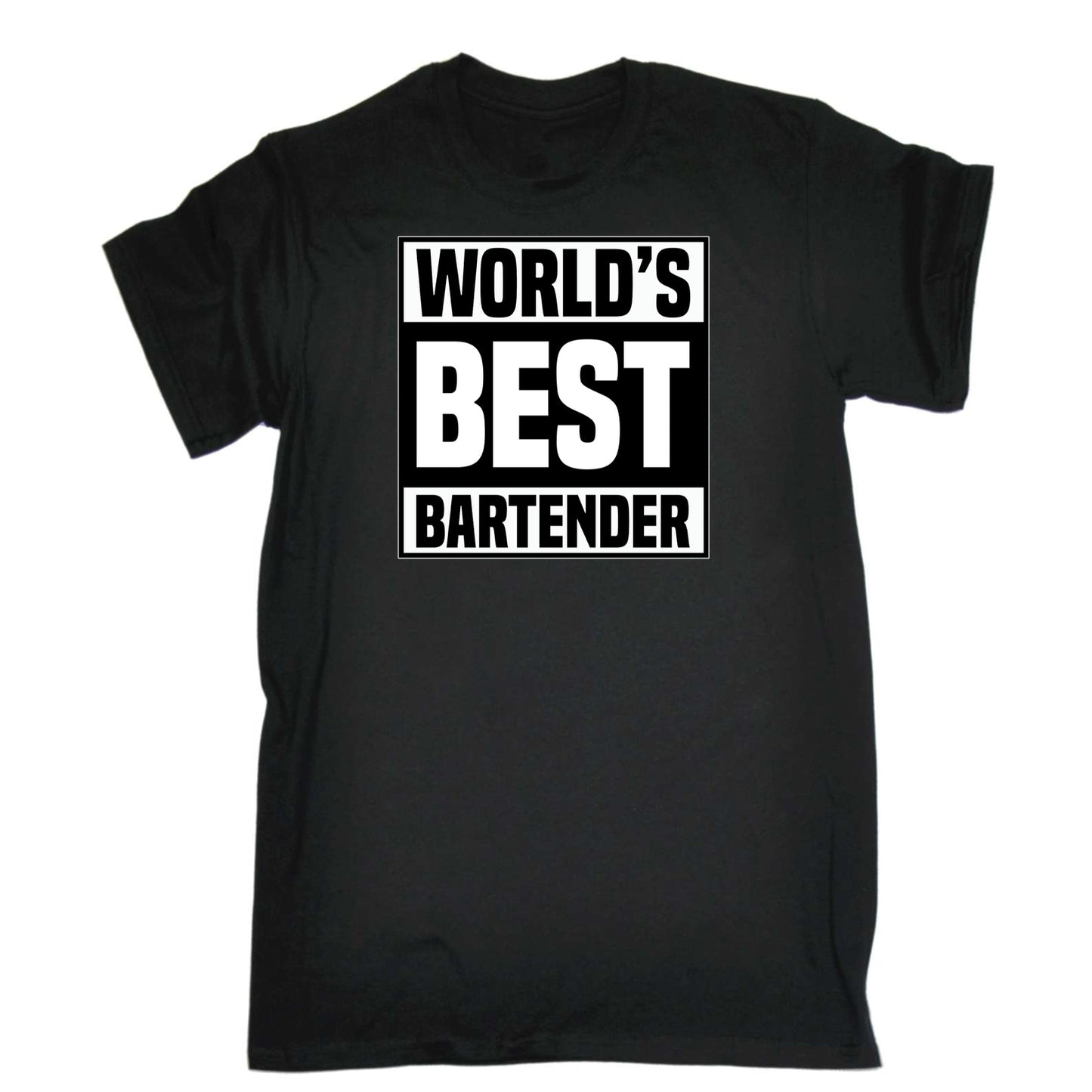 Worlds Best Bartender Hotel Pub - Mens 123t Funny T-Shirt Tshirts