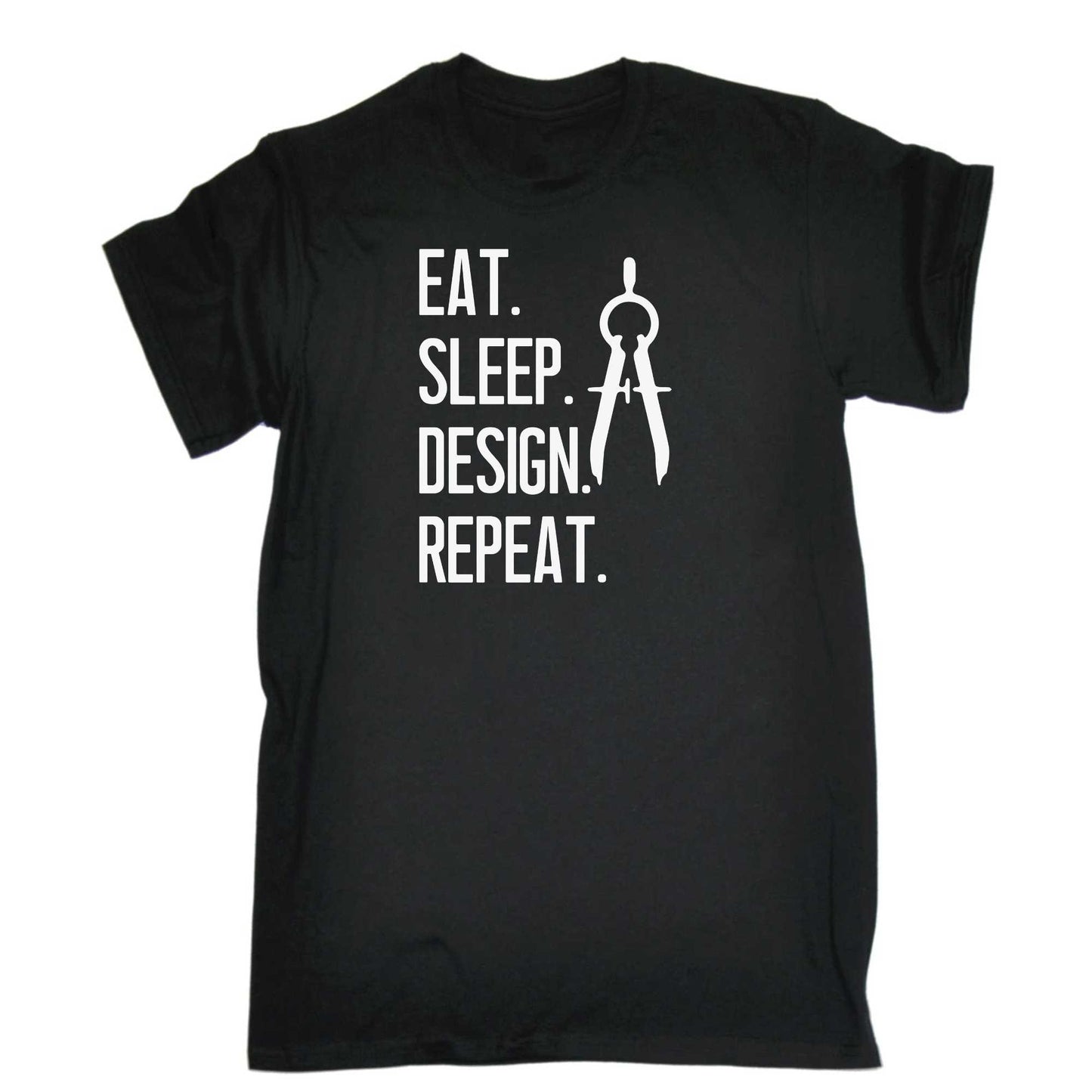 Eat Sleep Design Repeat - Mens 123t Funny T-Shirt Tshirts