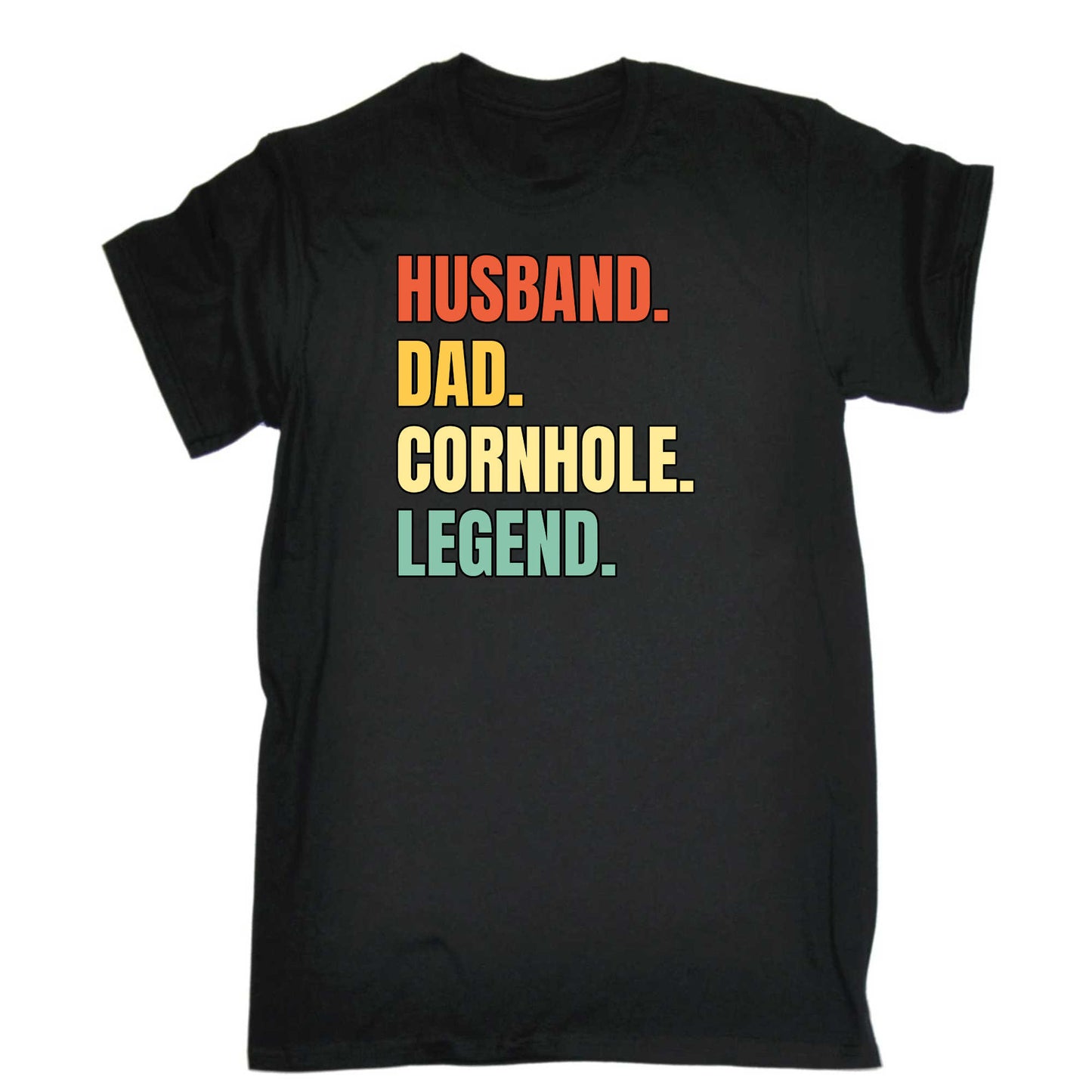 Husband Dad Cornhole Legend - Mens 123t Funny T-Shirt Tshirts