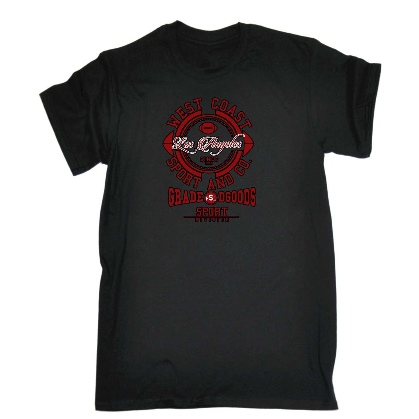 West Coast Los Angeles Since 1973 - Mens 123t Funny T-Shirt Tshirts