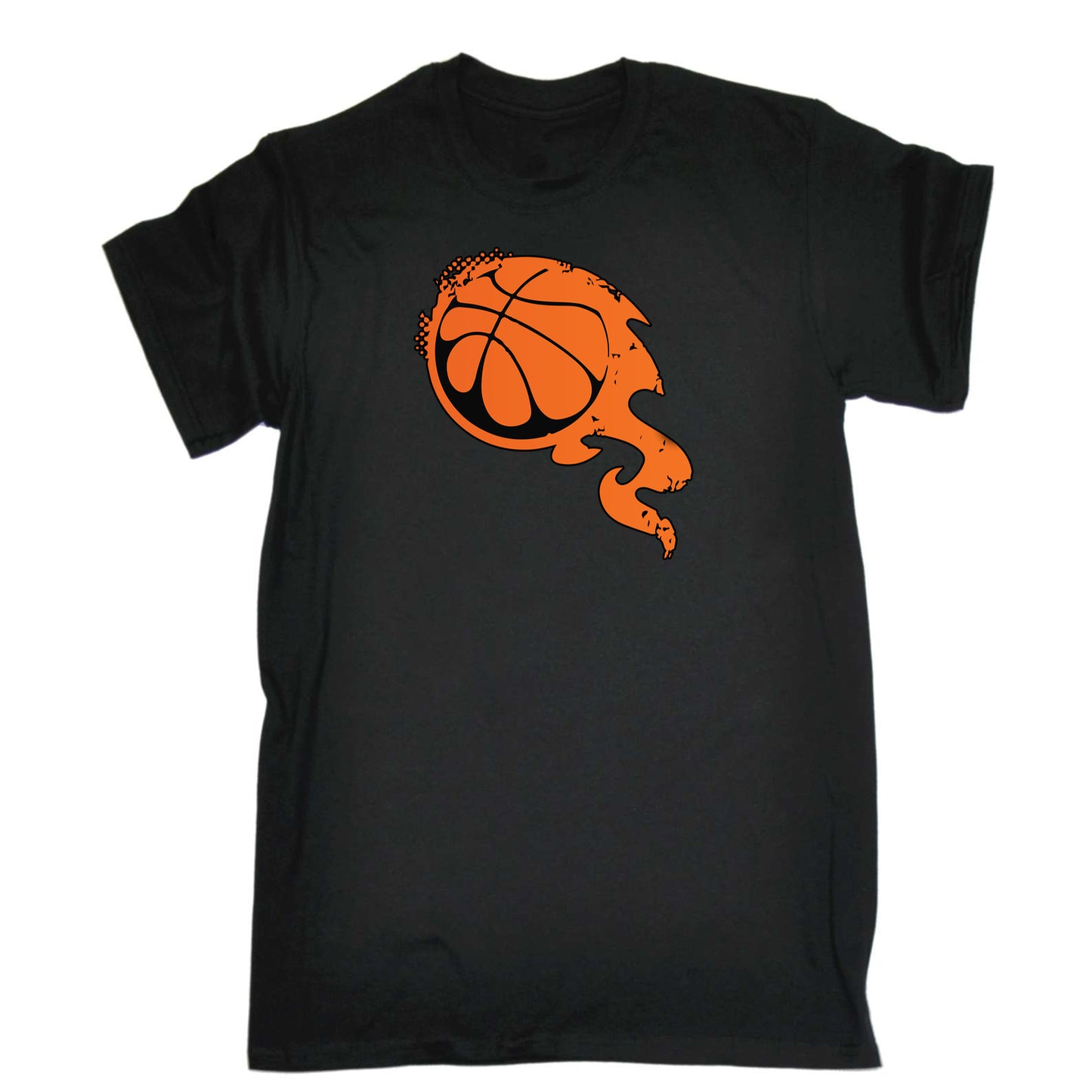 Basketball Flaming Fashion - Mens 123t Funny T-Shirt Tshirts