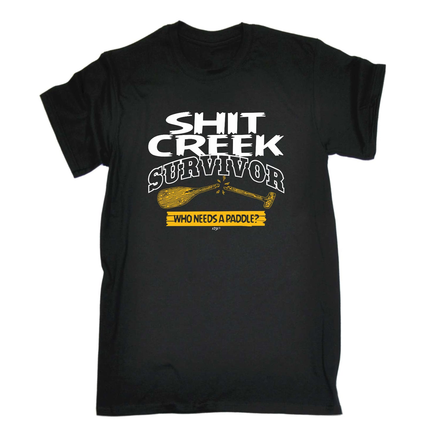 Creek Survivor Who Needs A Paddle - Mens Funny T-Shirt Tshirts