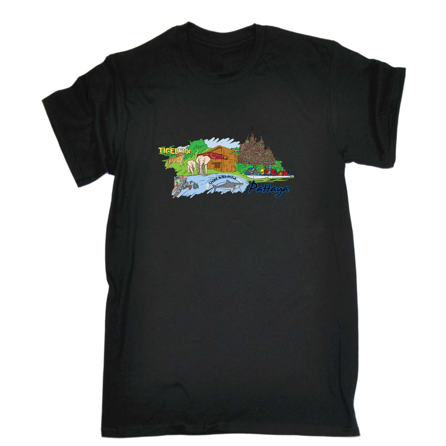 Pattaya Thailand Country Flag Destination - Mens 123t Funny T-Shirt Tshirts
