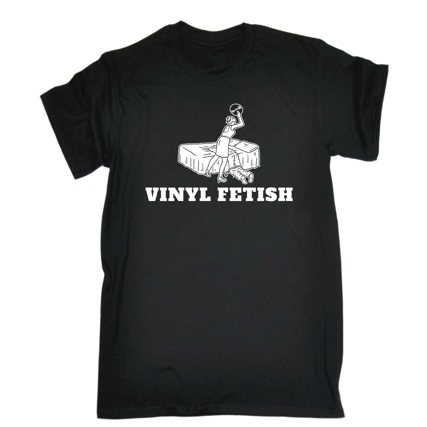 Vinyl Fetish Dj Record Music - Mens Funny T-Shirt Tshirts
