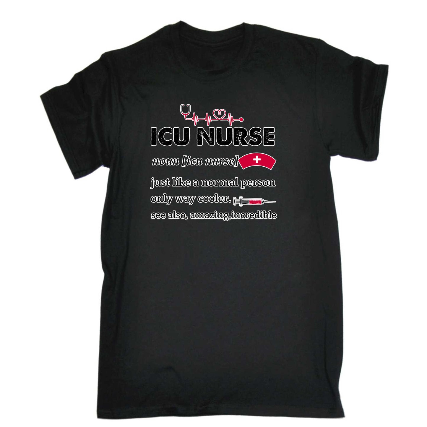 Icu Nurse Noun - Mens 123t Funny T-Shirt Tshirts