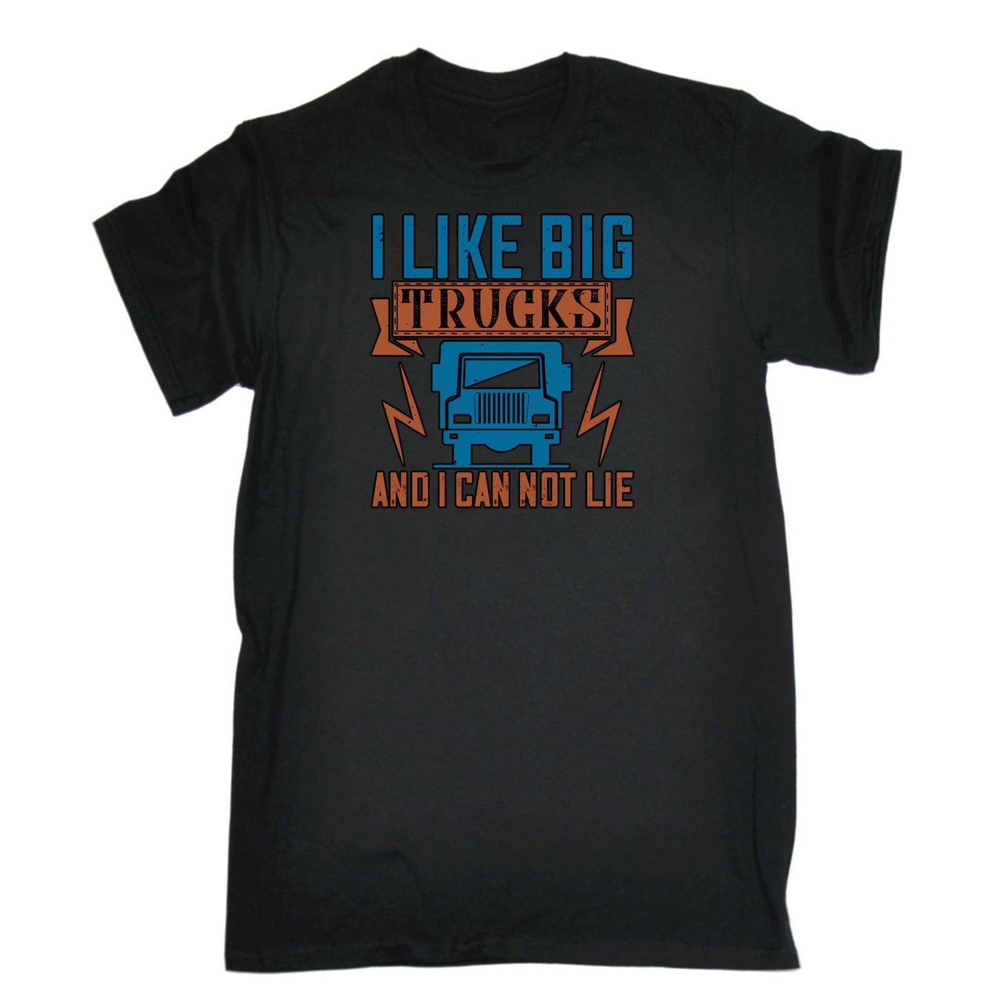 I Like Big Trucks And I Can Not Lie Truck Driver - Mens 123t Funny T-Shirt Tshirts