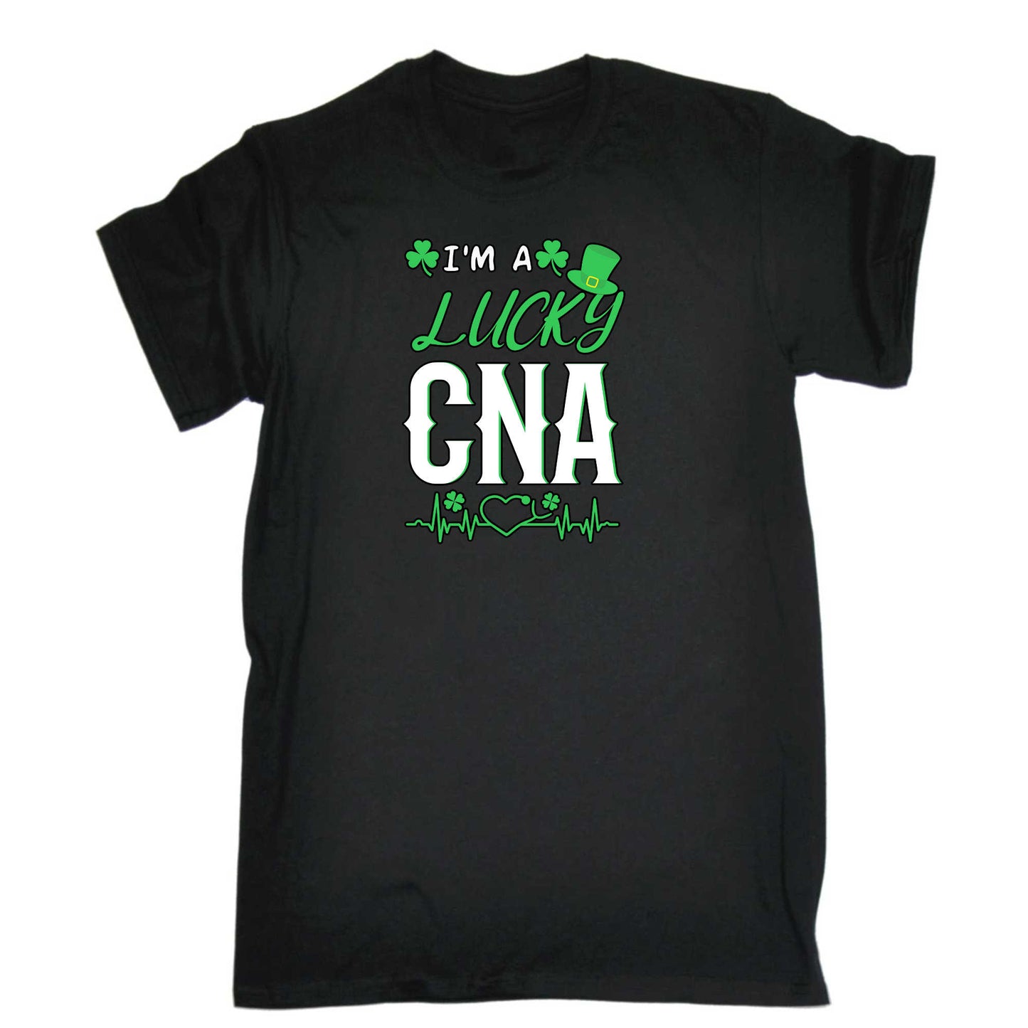 Im A Lucky Cna Nurse St Patricks Day Ireland - Mens 123t Funny T-Shirt Tshirts
