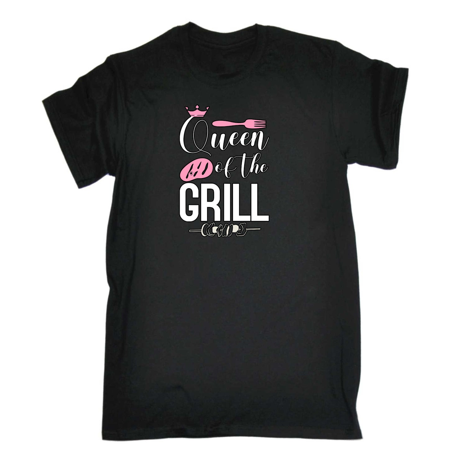 Queen Of The Grill Smoked Meat Bbq Barbecue - Mens 123t Funny T-Shirt Tshirts