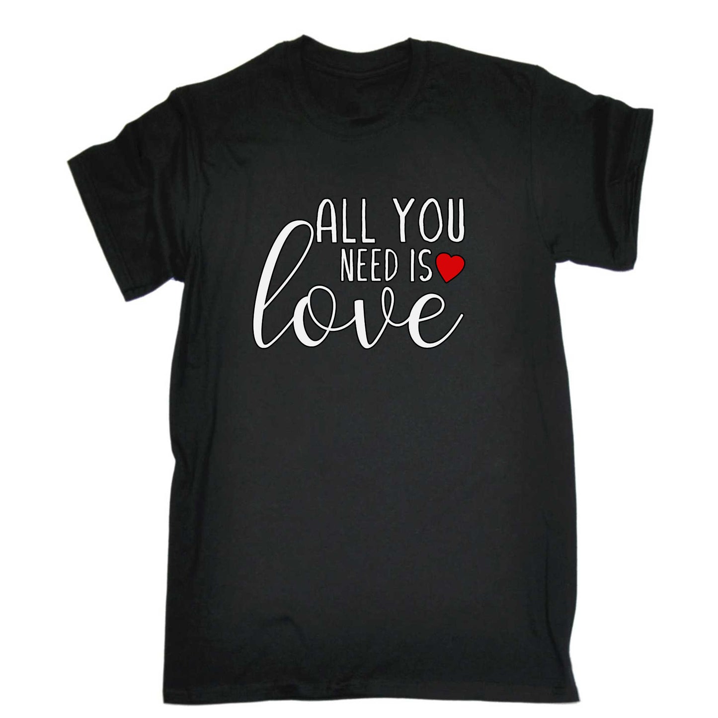 All You Need Is Love Valentines Day - Mens 123t Funny T-Shirt Tshirts