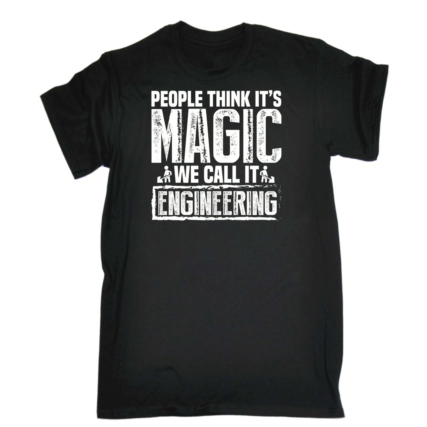 People Think Magic We Call It Engineering - Mens 123t Funny T-Shirt Tshirts