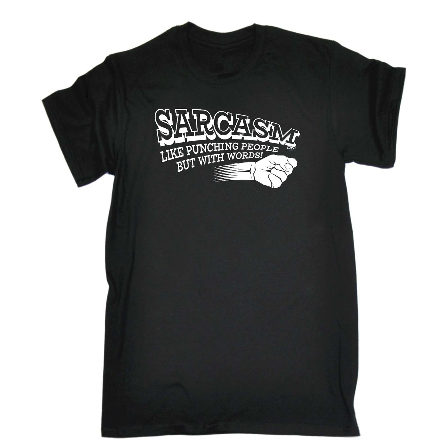 Sarcasm Like Punching People But With Words - Mens Funny T-Shirt Tshirts