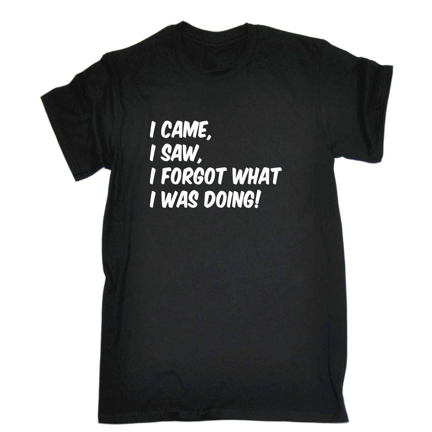 I Came Saw Forgot What I Was Doing - Mens 123t Funny T-Shirt Tshirts