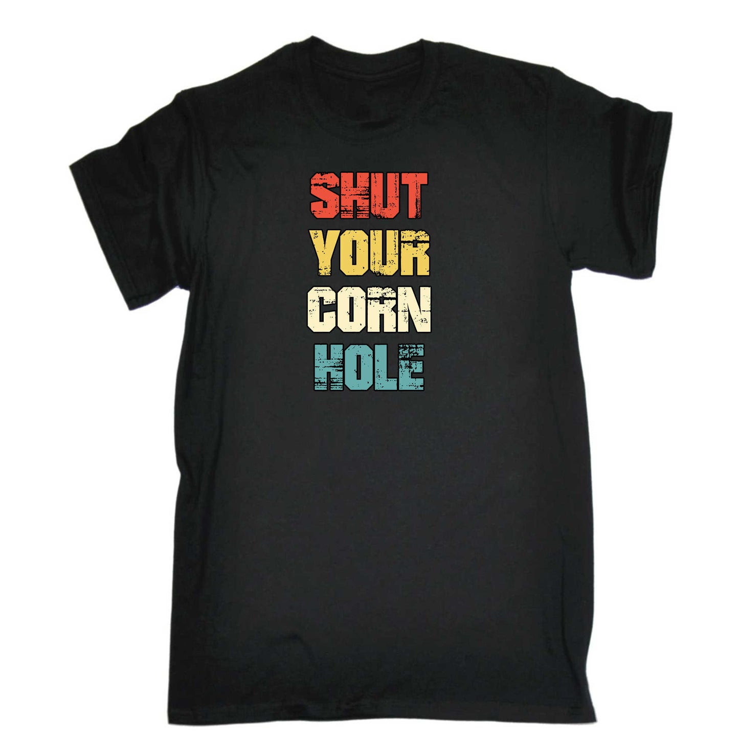 Shut Your Cornhole - Mens 123t Funny T-Shirt Tshirts