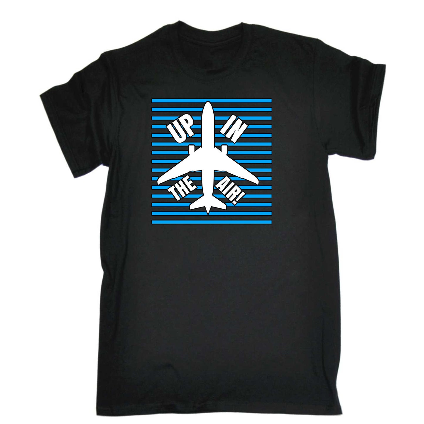 Up In The Air Aviation Pilot Plane - Mens 123t Funny T-Shirt Tshirts