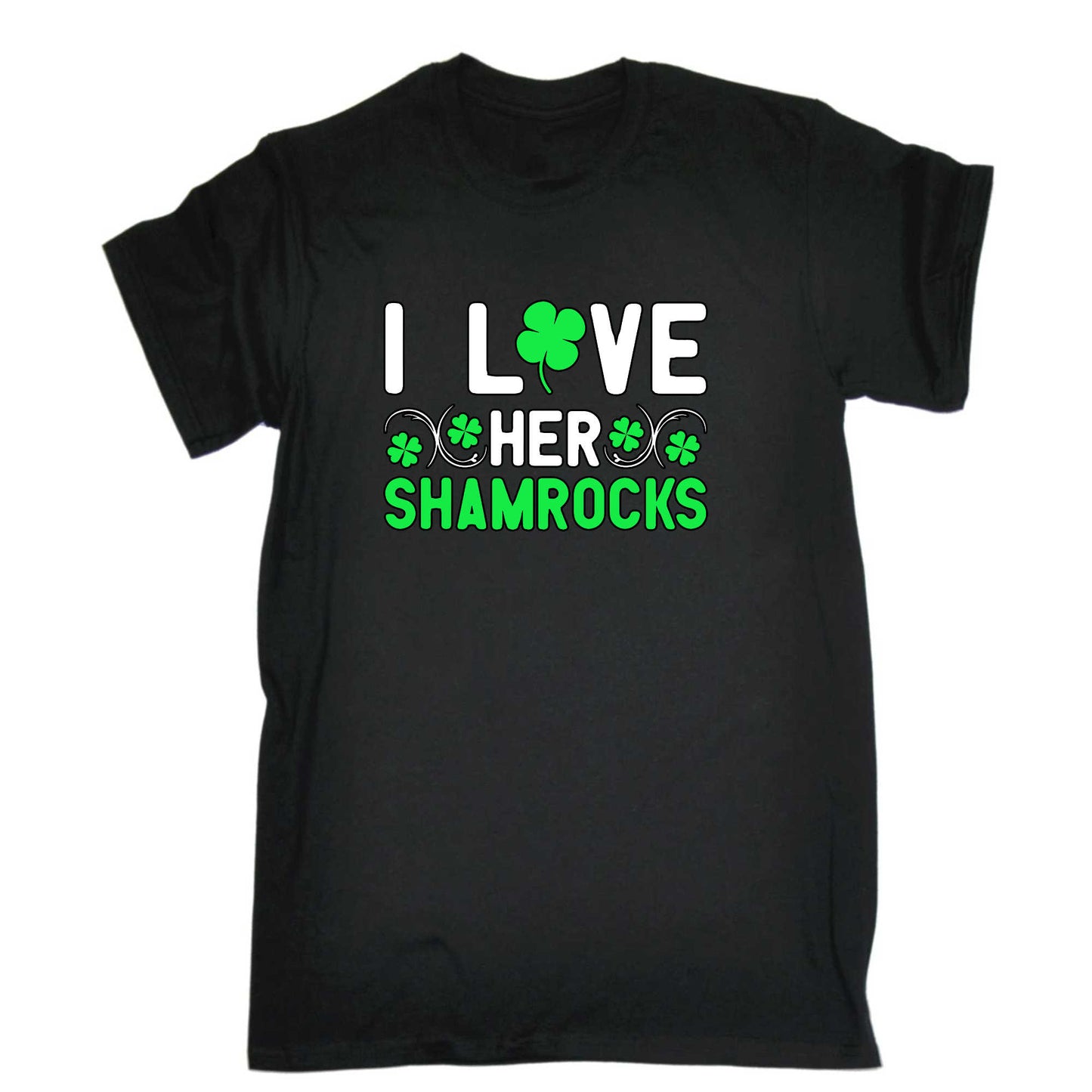 I Love Samrocks Irish St Patricks Day Ireland - Mens 123t Funny T-Shirt Tshirts